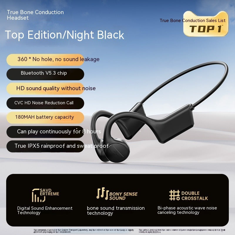 Open-Ear Bone Conduction Bluetooth Headset