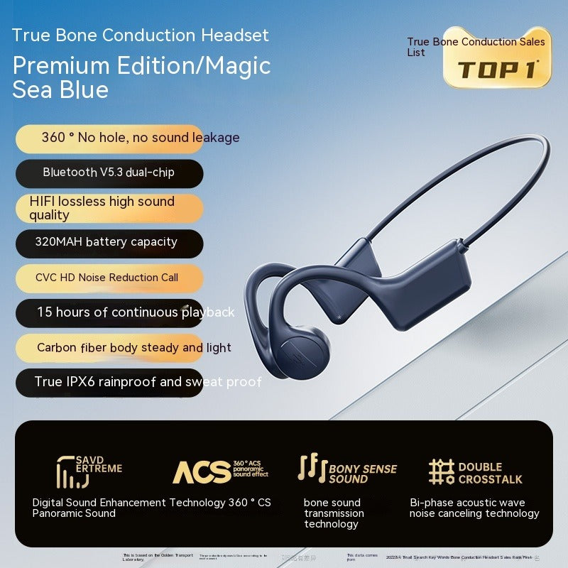 Open-Ear Bone Conduction Bluetooth Headset