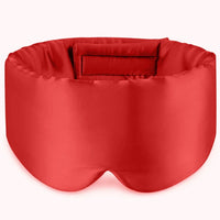 Mulberry silk sleep mask in red