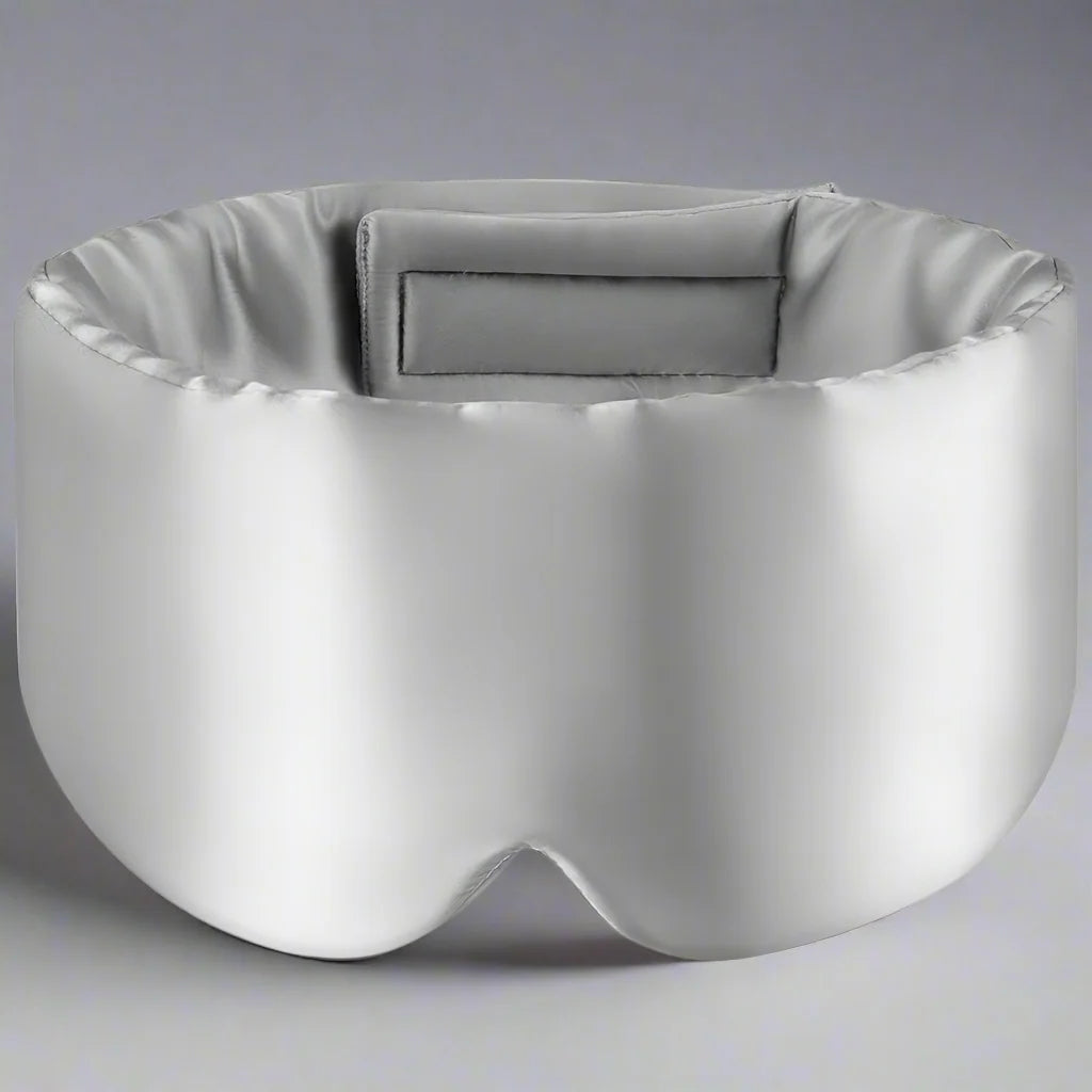 Mulberry silk sleep mask in light gray